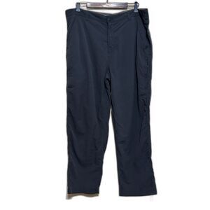 REI Pants Mens 40x30 Dark Green Lightweight Nylon Outdoor Hiking Travel